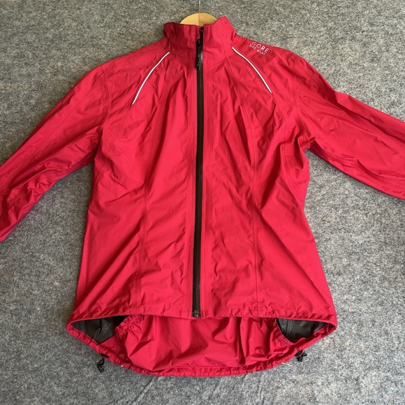 Gore Bike Wear Jacket Women's Medium Red Gore Tek Pacific Shell Windbreaker READ - Picture 1 of 12